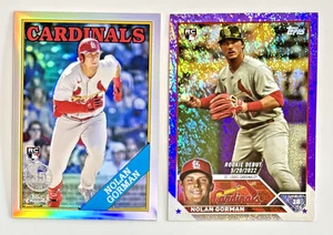 Nolan Gorman RC /799 Purple Foil Debut 2023 Topps Update US212 Cardinals BS26 - Bild 1 von 2