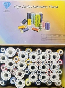 Máquina Bordar Hilo Simthread Caja 40 Carretes Poliéster - Imagen 1 de 2