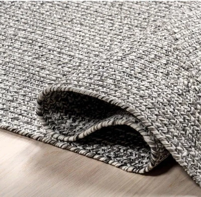 Nuloom Festival Braided Salt & Pepper  Rug 2x3 New! - Image 1 of 4