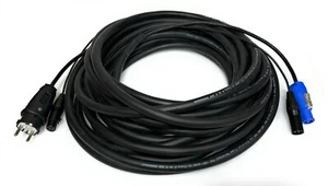 Cavo ibrido per altoparlanti, XLR + alimentazione schuko-powercon Made in Italy - Imagen 1 de 1