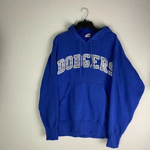 Los Angeles Dodgers Majestic MLB Hoodie Jacket Y2k Vintage - Picture 1 of 8