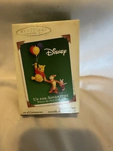 Hallmark Ornament Disney Winnie The Pooh Up For Adventure Mini 2 Set 2005 Nuovo con scatola - Foto 1 di 4