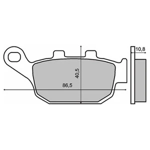 Rear Brake Pads Buell M2 Cyclone 1998 1999 2000 2001 RMS 225102610 - Picture 1 of 1