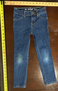 Cat And jack Girls Jeggins Size 5 Super Stretch dark  blue jean color - Picture 1 of 4
