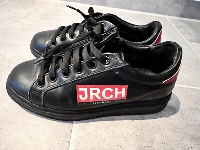 john richmond Sneaker Leder Schuhe Schwarz Rock n‘ Roll - Bild 1 von 4