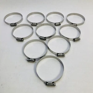 LOT OF 10 TRIDON M674050102 STAINLESS STEEL HOSE CLAMP 3½" X ½" - Picture 1 of 9