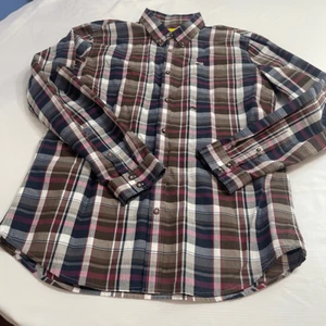 Analog Plaid Long Sleeve Button Down Shirt Size XL - Picture 1 of 9
