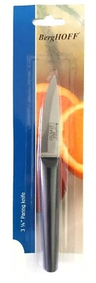 BergHOFF Belgium German Carbon Steel 3 1/4" Paring Knife Black BRAND NEW & RARE