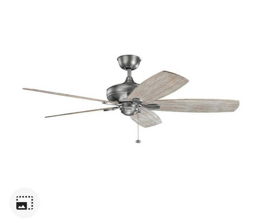 Kichler, Ashbyrn 60 inch Ceiling Fan, Antique Pewter - Factory Sealed! - Image 1 of 2