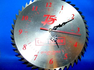 75TH HANDWERKER JUBILÄUM QUALITÄTSWERKZEUGE SEIT 1927 SÄGEBLATT UHR - Bild 1 von 3