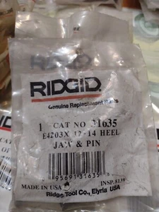 Ridgid 31635 Heel Jaw with Pin (Fits 12” & 14” Pipe Wrench, New Old Stock E4203X - Picture 1 of 2