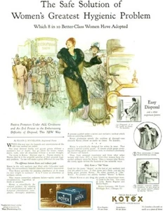 Henry Raleigh Flappers Chrysanthemum Show KOTEX Sanitary Napkins 1927 Print Ad - Picture 1 of 1