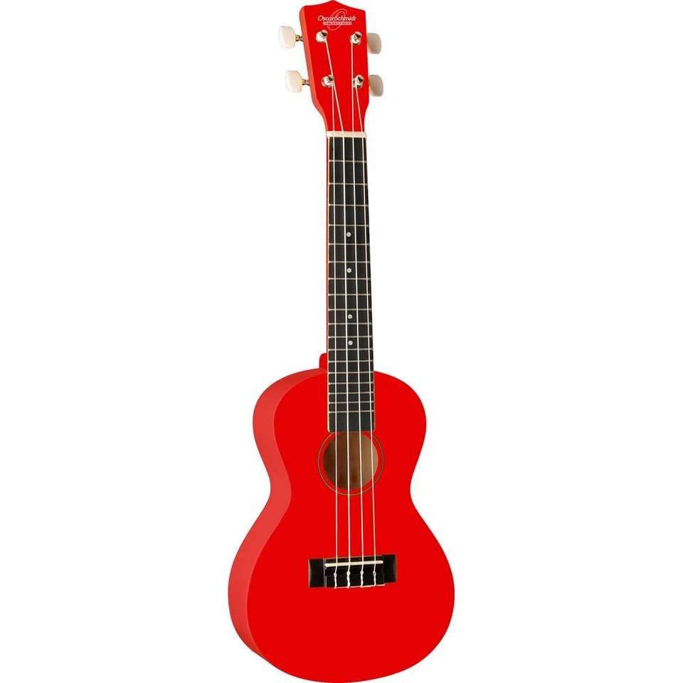 Oscar Schmidt OU1CRD Concert Size Ukulele, Red - Image 1 of 1