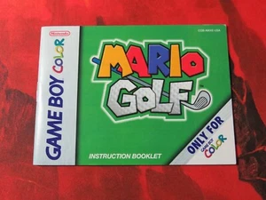 Nintendo Gameboy Color GBC Manual Mario Golf Original Booklet Only - Bild 1 von 5