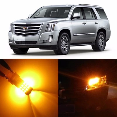 Alla Lighting Front Signal Light Amber LED Bulbs for 02~14 Cadillac Escalade ESV - Image 1 of 4