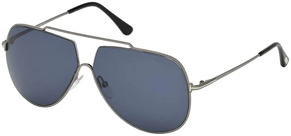 Gafas de sol Tom Ford Chase-02 TF586 12V Gunmetal Aviator marco 61-10-140 FT586 Foto 1 de 1