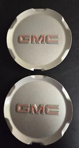 Set of 2 GMC Terrain Silver Center Caps 9597973 - Picture 1 of 4