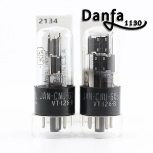 A pairs JAN 6X5 GT/G VT-126B 6ZY5 6Z5P TUBES US NATIONAL UNION Square Getter - Bild 1 von 8