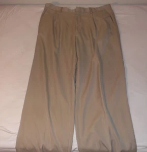 Murano Performance Dress Pants Flat Front Khaki New Solid 34 x 34 - Bild 1 von 5