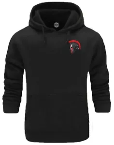 Molon Labe Spartan Felpa con Cappuccio Tasca Palestra Abbigliamento Bodybuilding Allenamento Top - Foto 1 di 4
