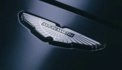 Aston Martin Motorhauben- Und Kofferraum-Emblem In Weiß/Schwarz - Bild 1 von 3