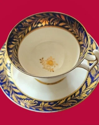 Antique English Spode Teacup and Saucer  Pattern # 2409. Perfect  Condition.  - Image 1 of 4