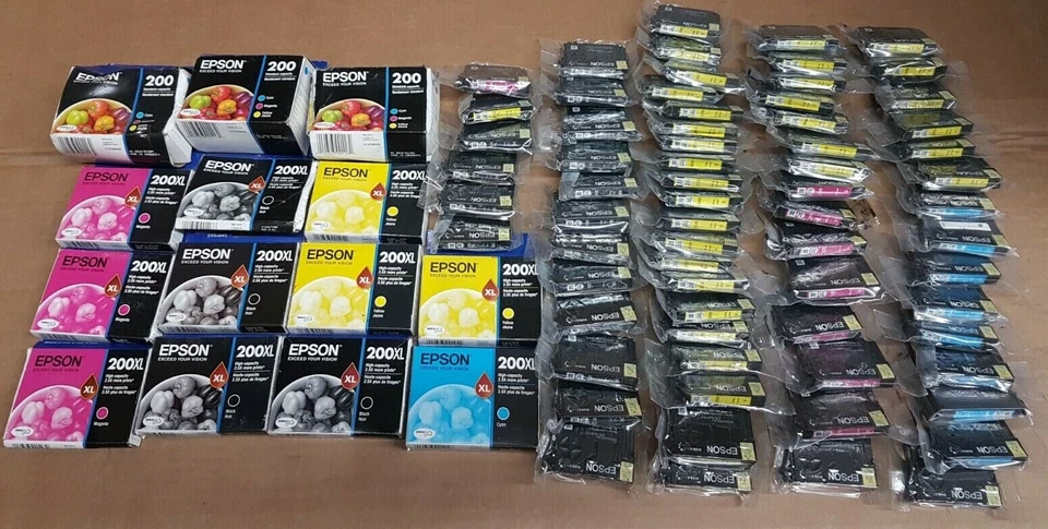 Lote de 88 Cartuchos de Tinta GENUINOS EPSON 200 200XL Nuevos Foto 1 de 1