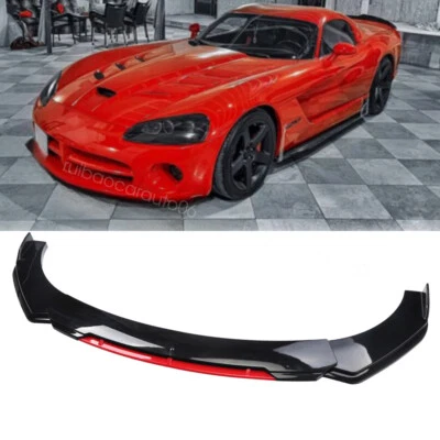 For Dodge Viper 2001-17 Front Bumper Lip Splitter Spoiler Body Kit Foto 1 de 4