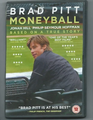 Moneyball DVD 2011 Film Rated 12 Drama Sport True Story 128 Minutes Used - Image 1 of 4
