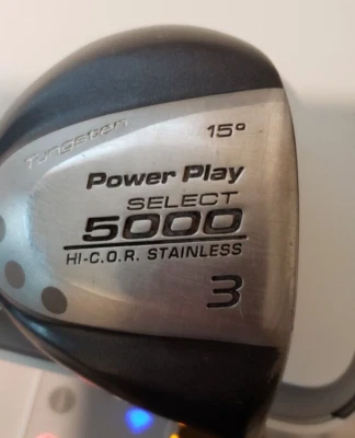 43 IN POWER PLAY 15 DEG TUNGSTEN OVER SIZE 3  FAIRWAY WOOD GOLF CLUB EXCELL  p2 - Image 1 of 4