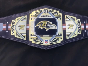 Baltimore Ravens Super Bowl Replica Championship Belt 2MM Brass NFL - Picture 1 of 7