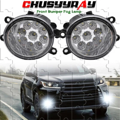 Luzes de neblina do para-choque dianteiro para Toyota Highlander 2014-2019 lâmpadas de direção esquerda+direita - Imagem 1 de 4