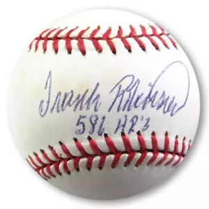 Frank Robinson Signed Autographed AL Baseball Orioles Reds 586 HRs JSA AF30986 - Picture 1 of 3