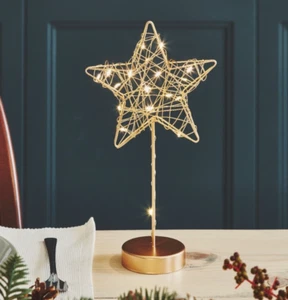 Alambre de mesa STAR - batería LED - plateado, blanco u dorado - Imagen 1 de 13