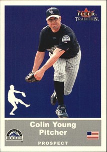 2002 (ROCKIES) Fleer Tradition Update Glossy #U70 Colin Young /200