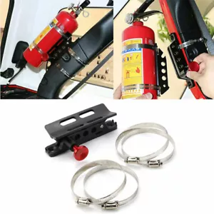 For Jeep Wrangler JL JK TJ UTV ATV Boat Fire Extinguisher Roll Cage Mount Holder - Foto 1 di 11