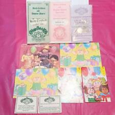 CABBAGE PATCH KIDS Birth Certificates Adoption Papers LOT Birthday Cards CPK