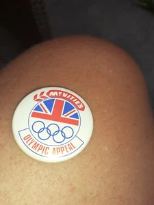 Mcvities Olympic Appeal Vintage Abzeichen - Bild 1 von 2