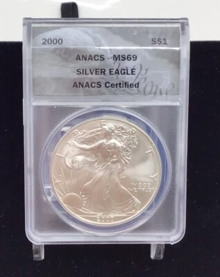 2000 ANACS MS69 Silver Eagle ANACS Certified  - Image 1 of 2