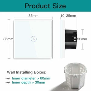 BSEED Smart 2.4G WiFi Touch Sensor Switch - Picture 1 of 7