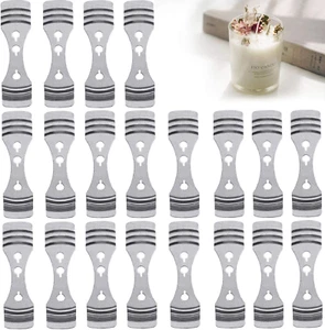 20Pcs Metal Candle Wick Centering Devices, Silver Stainless Steel Candle Wick Ho - Picture 1 of 12