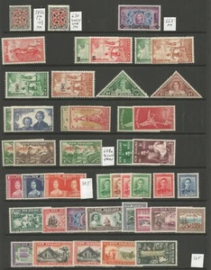 NEW ZEALAND fine mint selection of 45 GVI stamps inc Centenary set cat £265 - Picture 1 of 1