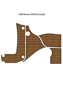 2008 Maxum 2500 SE Cockpit Pad Boat EVA Foam Faux Teak Deck Floor Mat Flooring - Picture 1 of 18