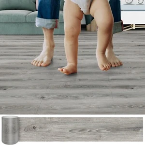 Durable Waterproof Vinyl Tiles - 36 Self-Adhesive Wood Grain Look for Any Room - Picture 1 of 9