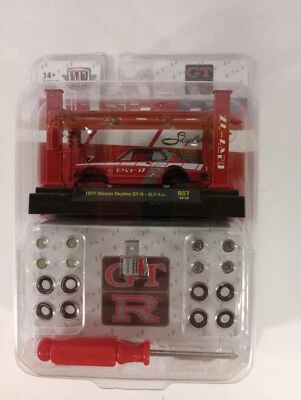 2023 M2 MACHINES 1971 NISSAN SKYLINE GT-R MODEL KIT R57  Red Black Free Shipping - Image 1 of 4