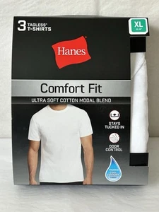 Hanes T-Shirt 3-Pack Men's Comfort Fit Crewneck Ultra Soft Modal Blend XL (HB8) - Picture 1 of 4