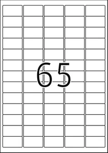 Etiquetas de dirección HERMA 4504 blanco 38,1 x 21,2 mm - Imagen 1 de 6