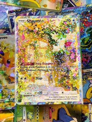Shaymin pocket app handmade high quality card tcg full art Triumphant Light Set - Image 1 of 2