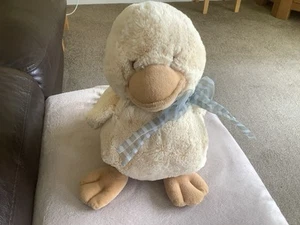Russ Berrie Large Diddy Duck Yellow Orange Baby Soft Plush Toy Comforter - Picture 1 of 9