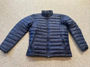 Navy Patagonia Goose Down Jacket, Size M - Picture 1 of 7